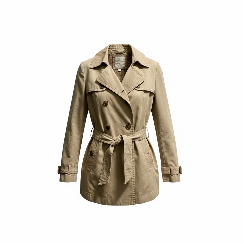 Sonoma Classic Tan Double-Breasted Women's Trench Coat